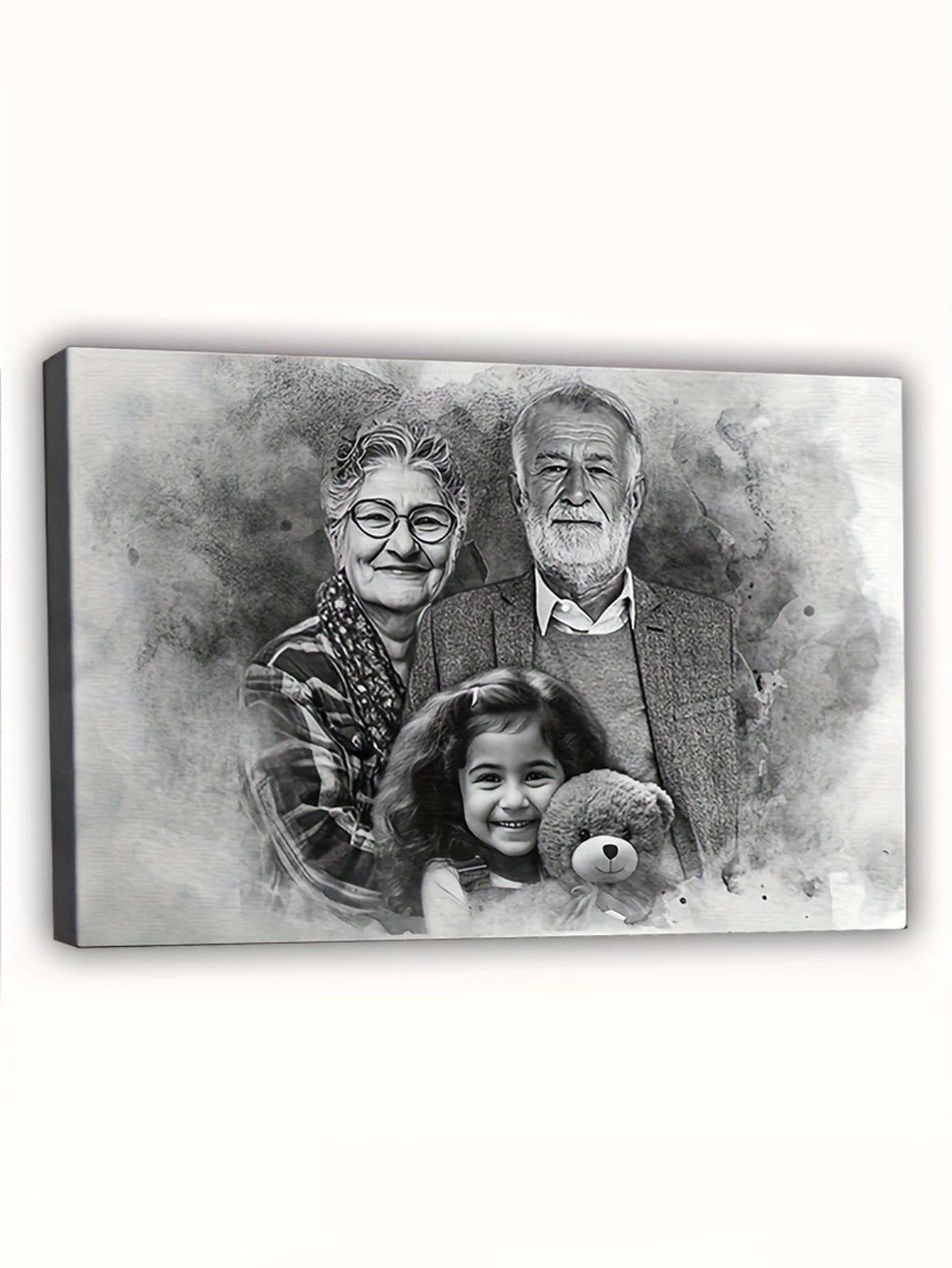 Custom Wooden Picture Frame with Canvas Art